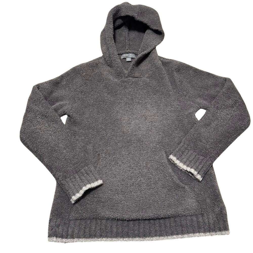 Barefoot Dreams CozyChic Youth Unisex Pullover Hoodie, Ash, 8/10